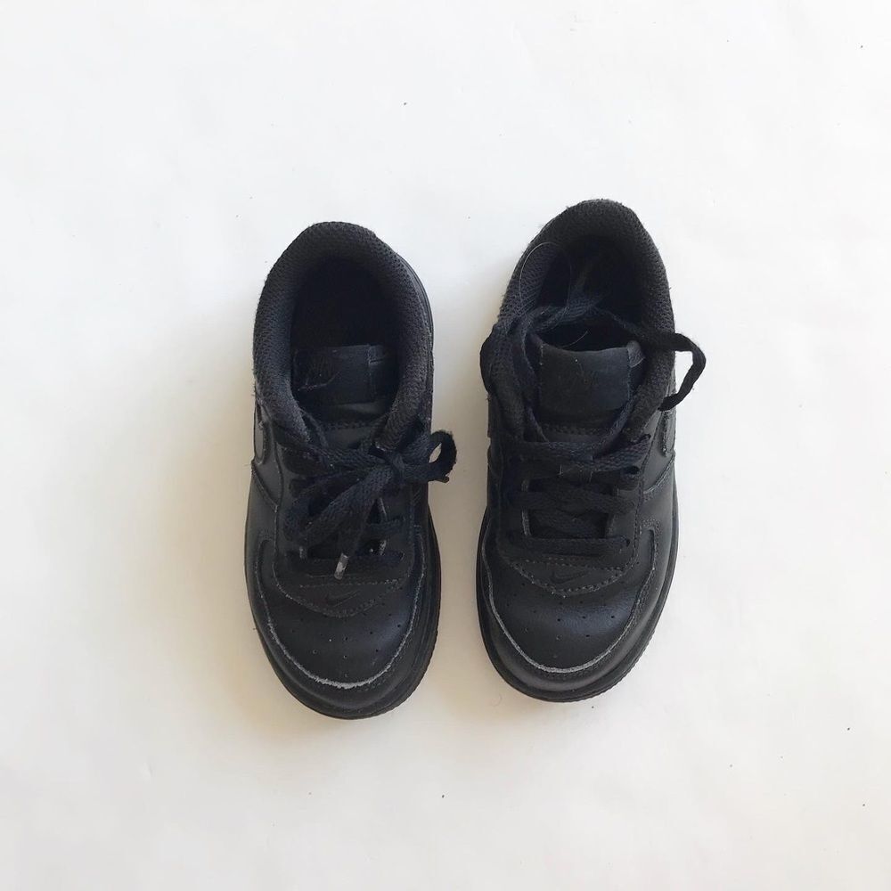 Nike black Air Force 1 EUC size 9 - Picture 3 of 8